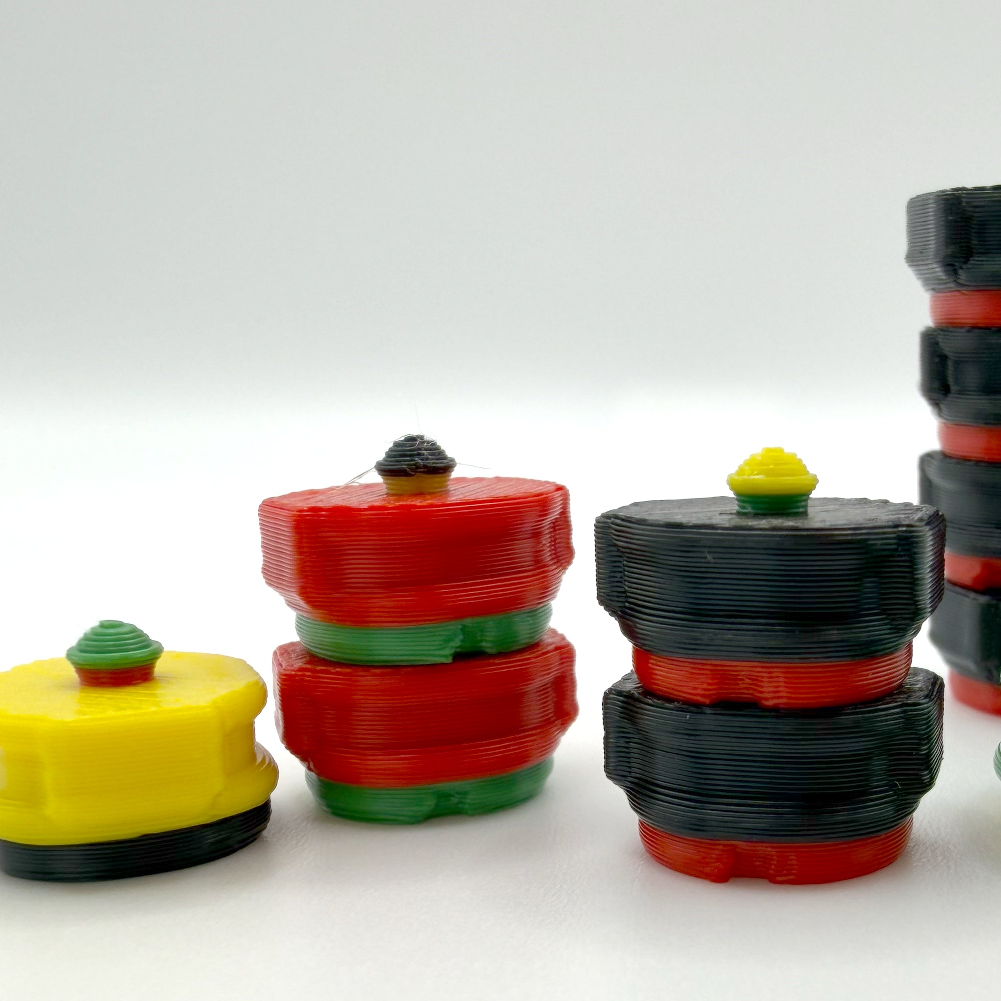 Lock Pon Stop "Likkle Man Dem" Magnetic Ludi Pieces (16-Pack)