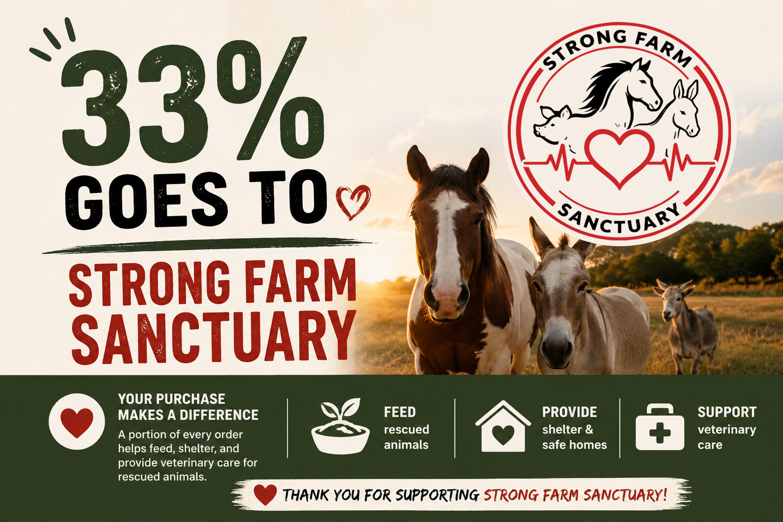Strong Farm Sanctuary Support Shirt