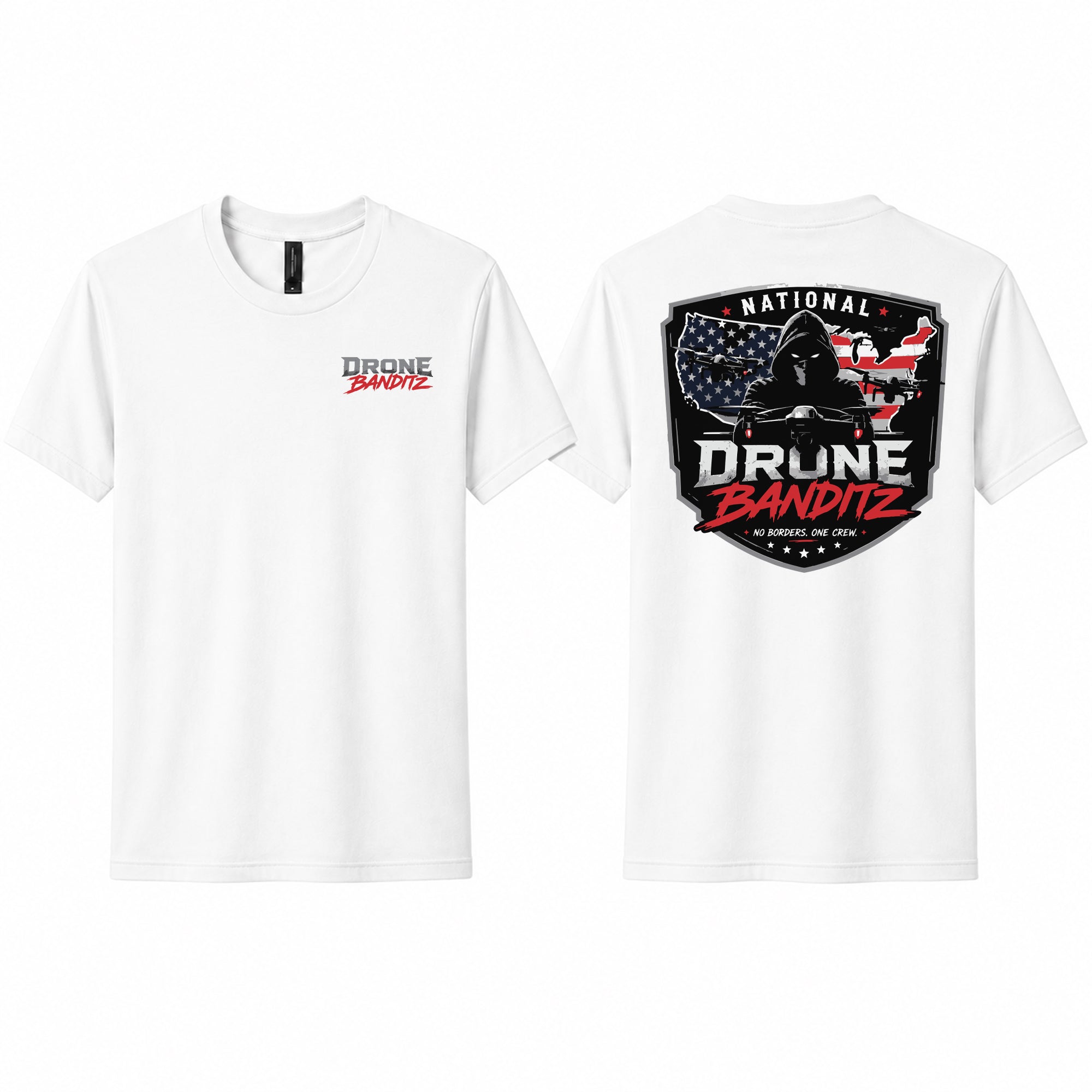 Drone Banditz “No Borders. One Crew.” Premium Tee