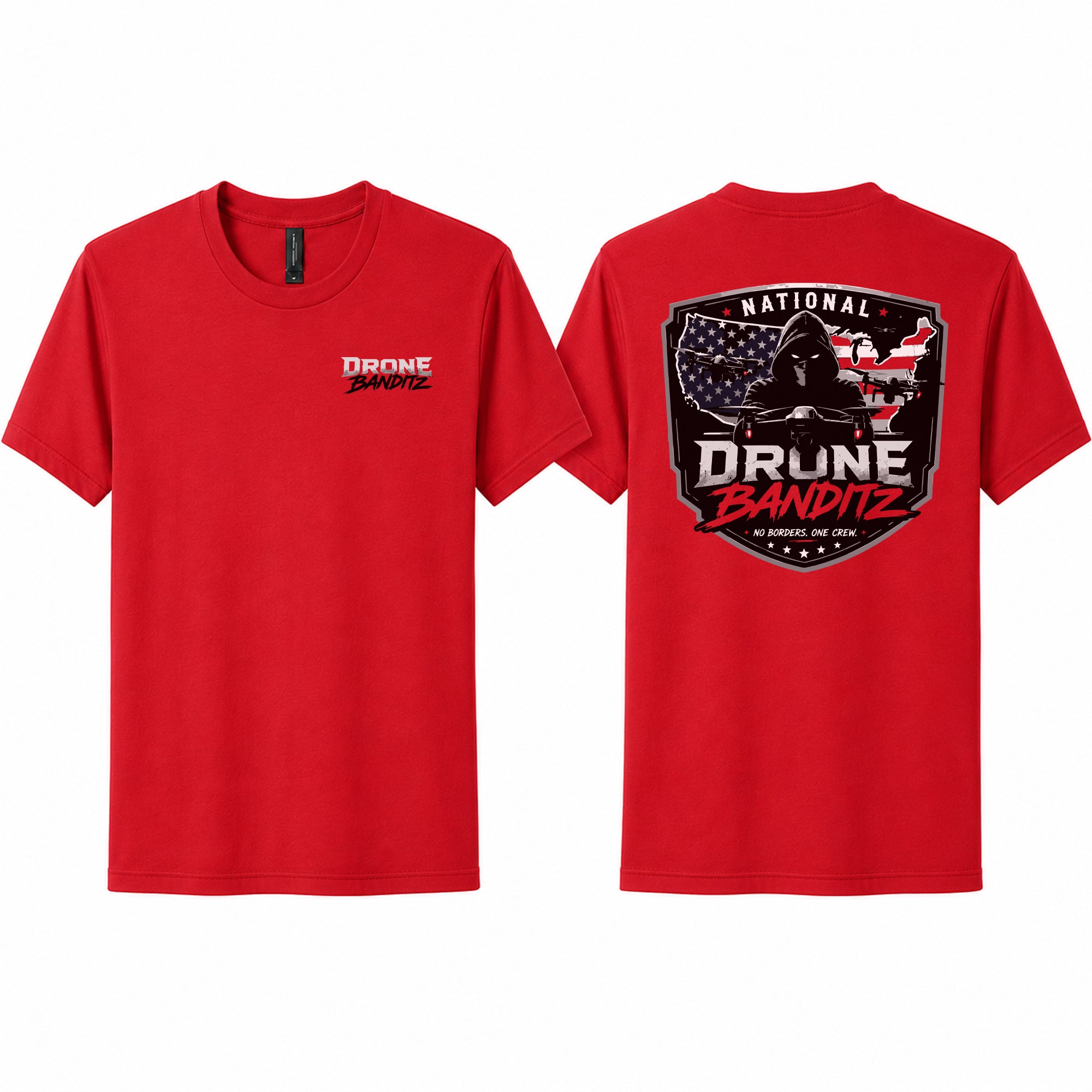 Drone Banditz “No Borders. One Crew.” Premium Tee