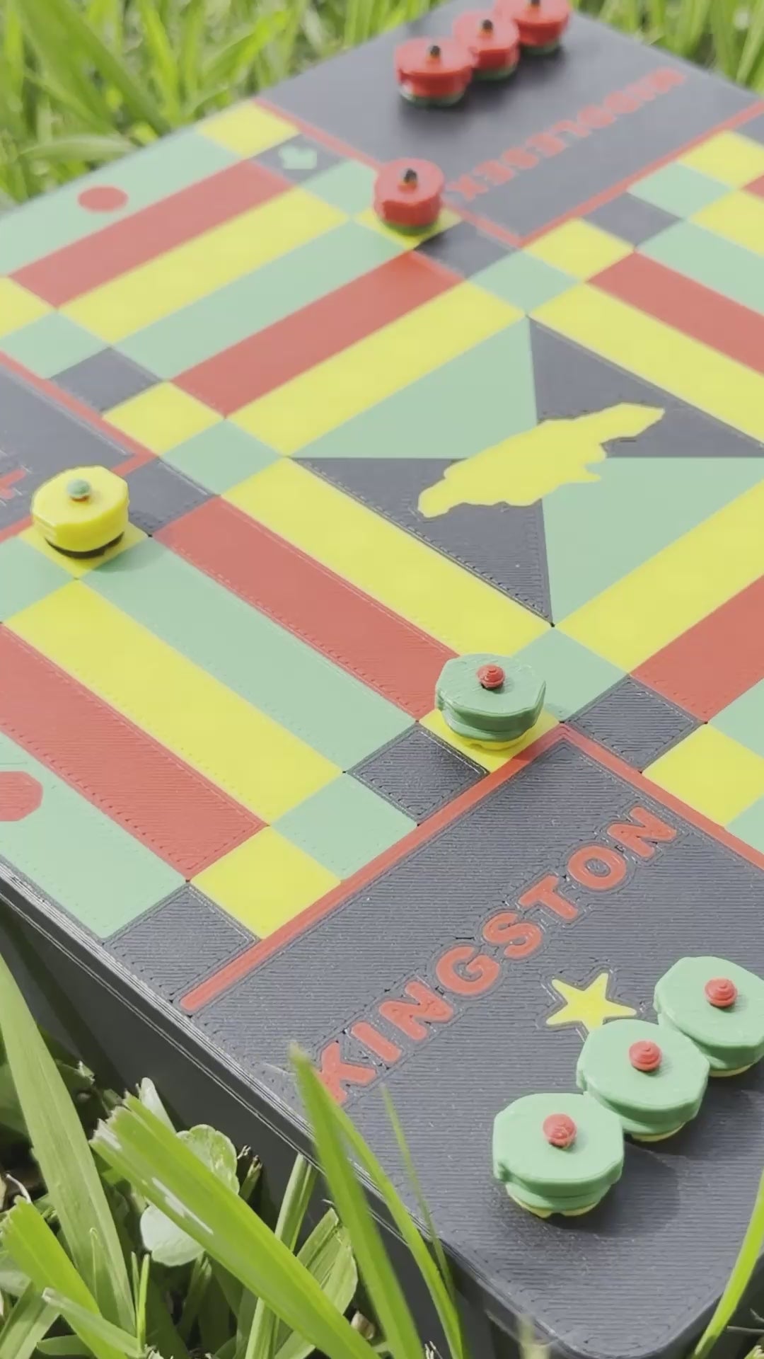 colorful mini ludi board by lock pon stop with mini game pieces video